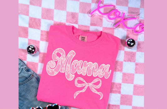 Lace mama bow
