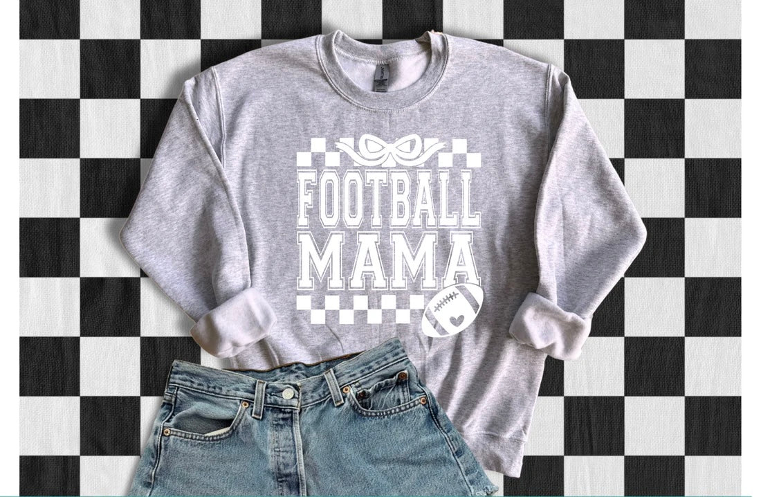 Football Mama checkered